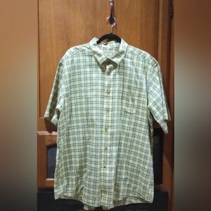 LL Bean Checkered Print Men's XLarge